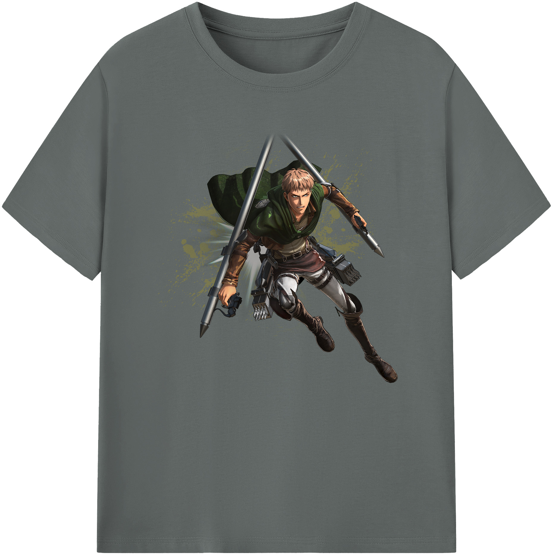 （画像用） 進撃の巨人 ジャン・キルシュタイン Attack on Titan Jean Kirstein 綿100％ メンズ半袖Tシャツ｜肌触りやわらか＆通気性